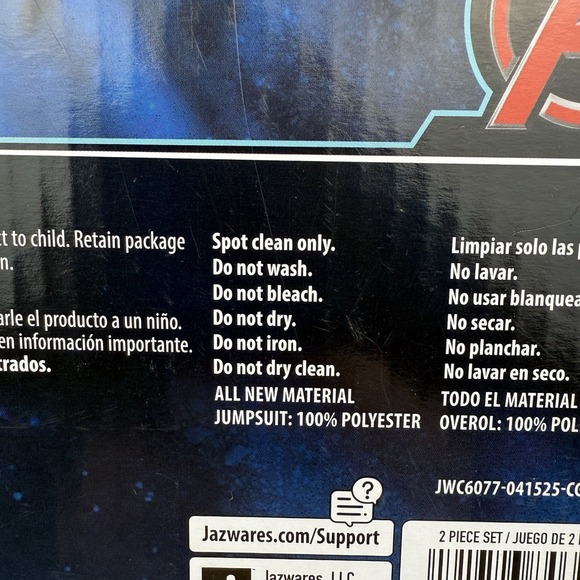 Marvel Comics Iron Man Halloween Costume for Boys Kids Sz Medium 8 BRAND NEW - Picture 6 of 7